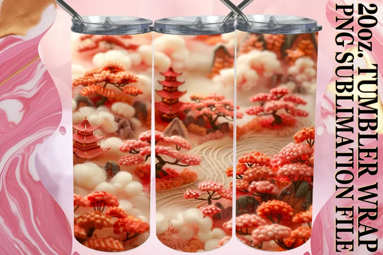 3D Beauty View Tumbler Sleeve - 20oz