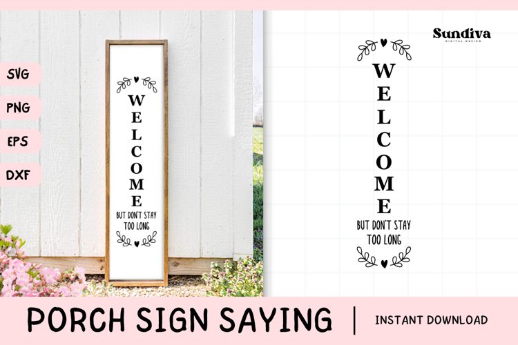 Welcome Porch Sign Svg Image 16