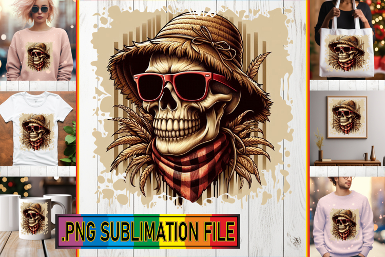 Fun Tote Bag Ideas PNG, Skull
