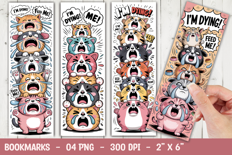 Dramatic Animals Bookmark Sublimation