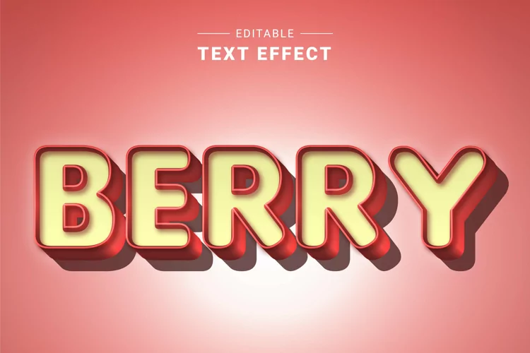 Editable Text Effect for Illustrator. Vector Graphic styles
