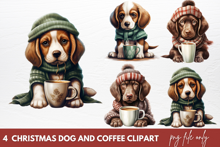 Christmas Dog Clipart Image 3