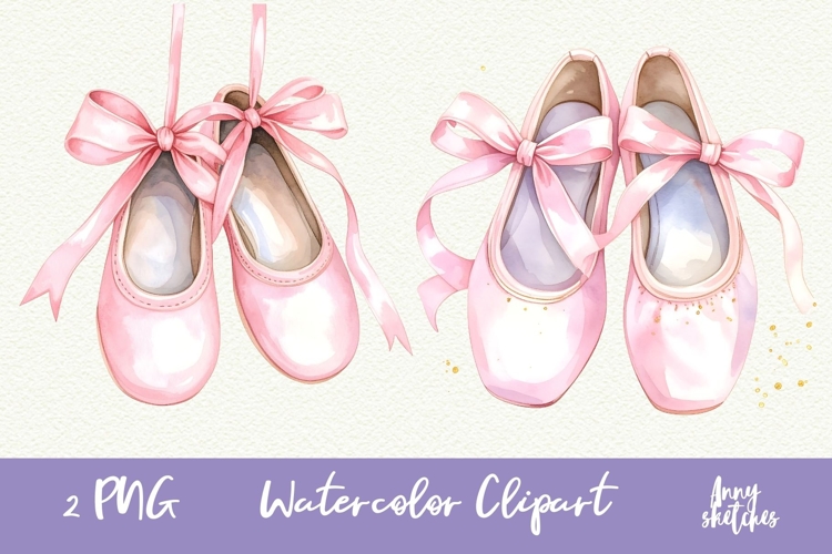 Pink Ballet Slippers Clipart Coquette PNG Pink Ballet