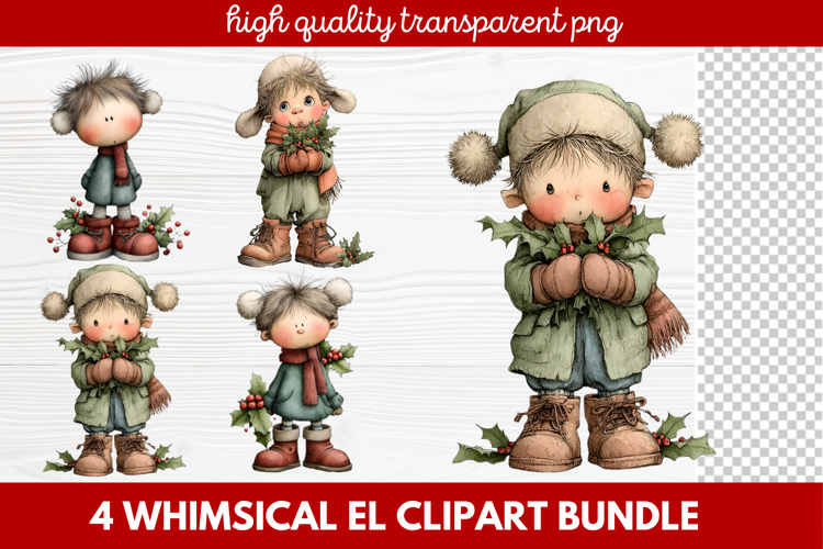 Cute Elf Clipart Image 9