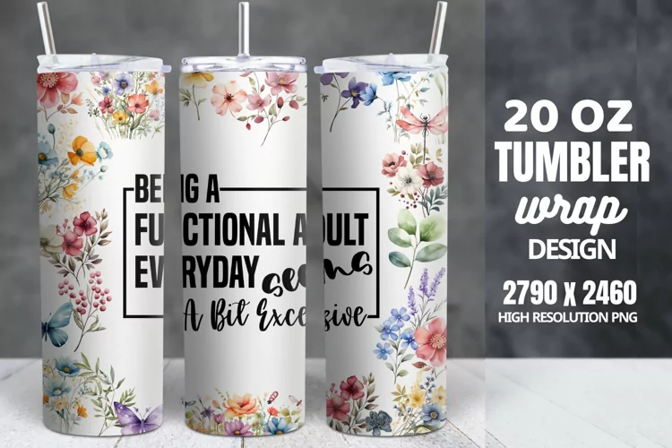 Funny Quotes 20oz Skinny Tumbler Sublimation, Sarcastic