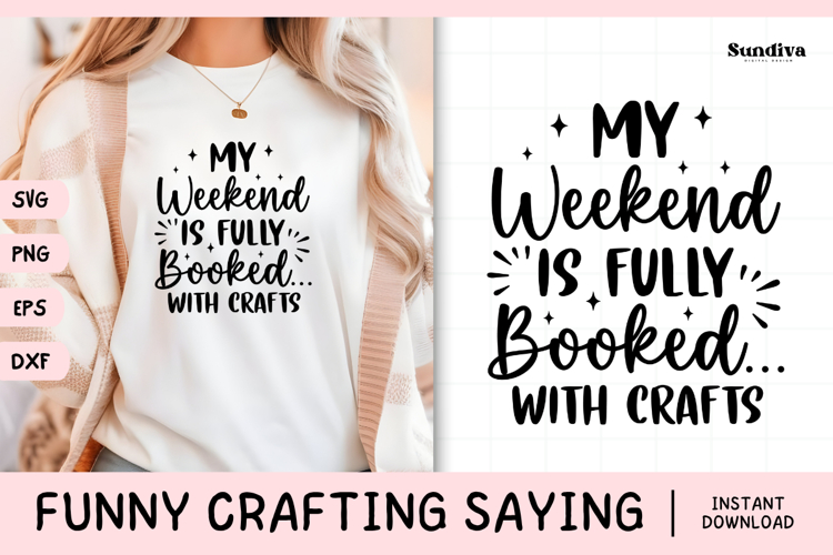 Funny Crafting Quote SVG For Crafter | Fully Booked