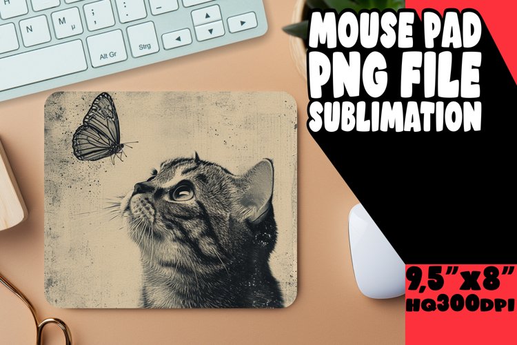Lovely Kitten Design Mouse Pad example image 1