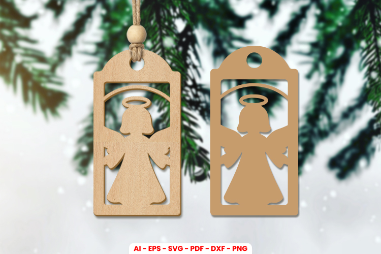 Christmas Gift Tag Laser Cut SVG