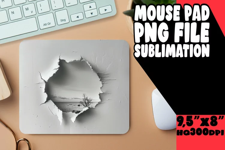 Tranquil Lake 3D Mousepad Design Sublime Nature