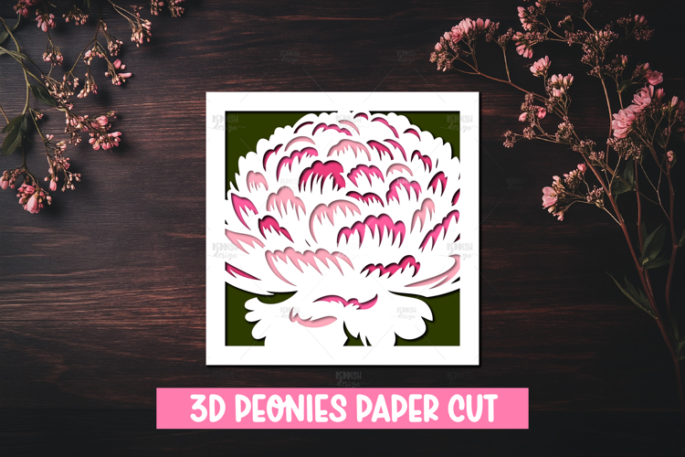 Peony Botanical Illustration Image 11