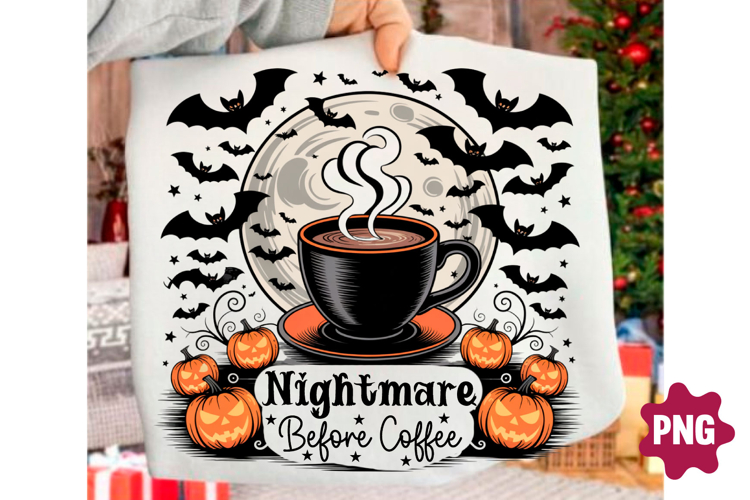Nightmare Before Coffee Halloween Png