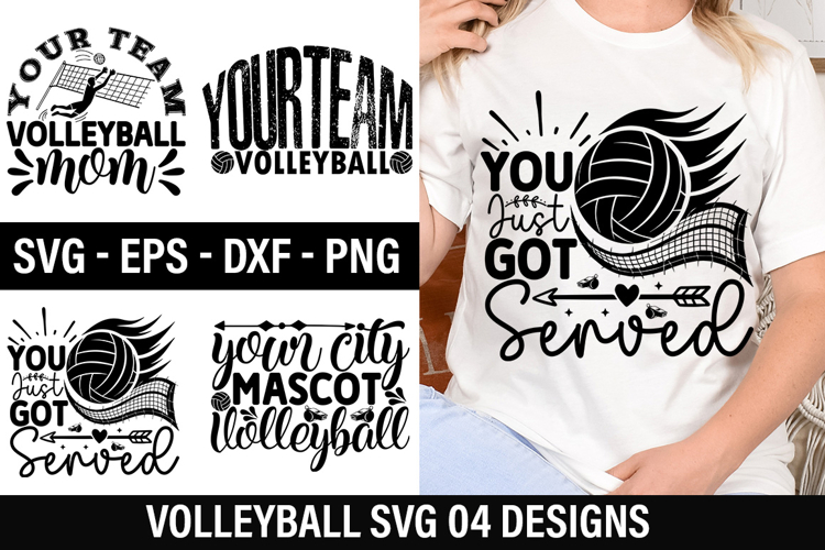 Volleyball SVG Design - Your city mascot volleyball