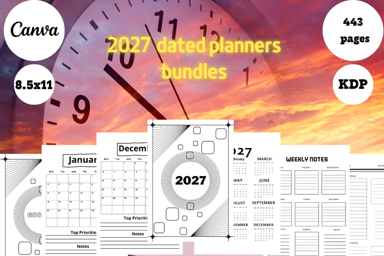 Best Simple 2027 Dated Planners Bundle 5