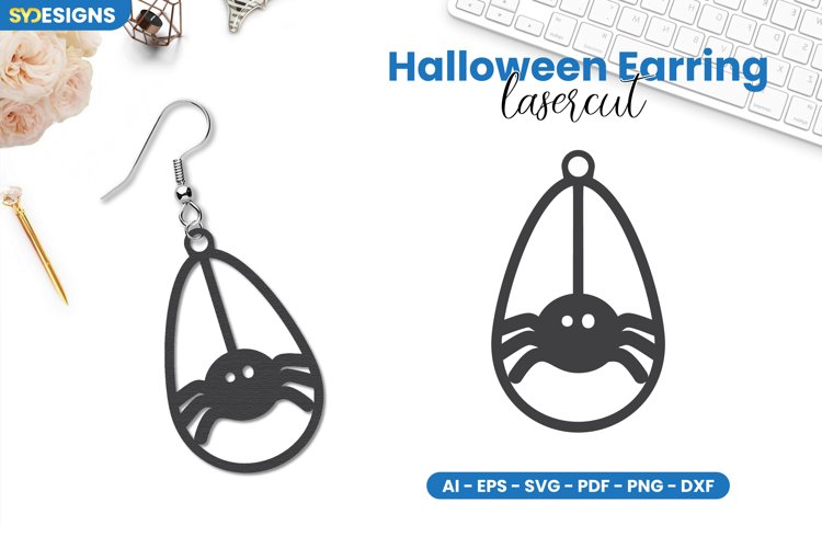 Halloween Earring Lasercut