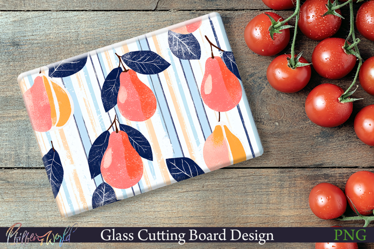 Cutting Board Design | Stripes | pear