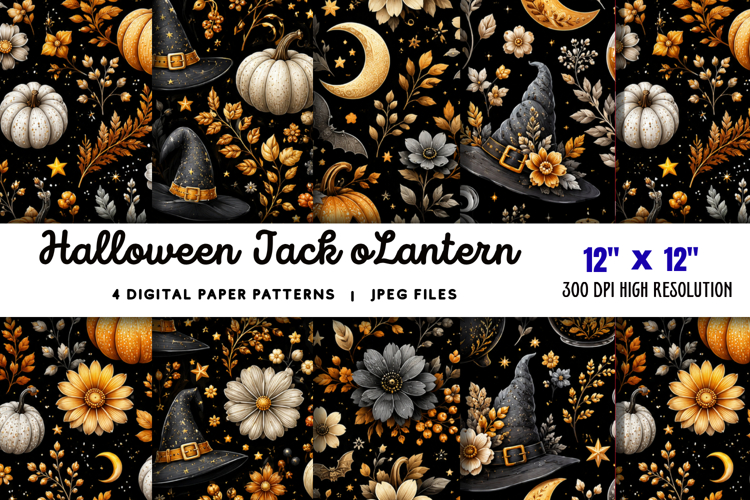 Halloween Scrapbook Paper Image 6
