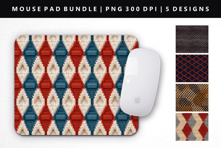 Mouse Pad Example Knitted Mouse Pad Design | Mouse Pad Sublimation (3046421)