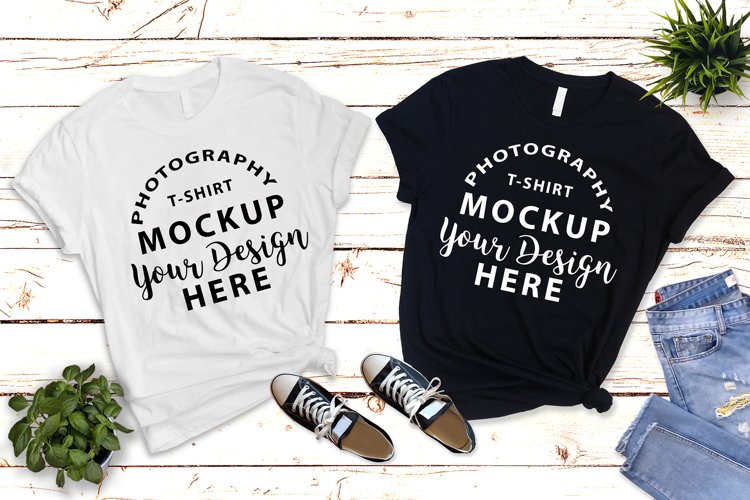 Black Tshirt Mockup Image 10