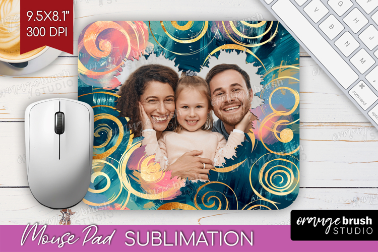 Brush Stroke Photo Mouse Pad PNG - Abstract Texture Picture