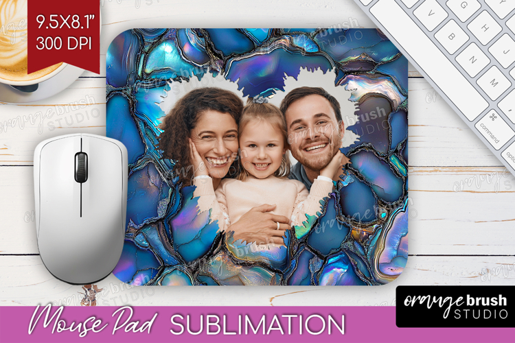 Pearl Photo Mouse Pad PNG - Pearl Texture Picture Frame Pad