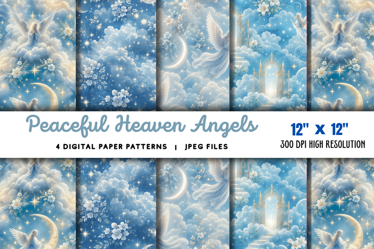 Peaceful Heaven Angels Afterlife Stairs JPG