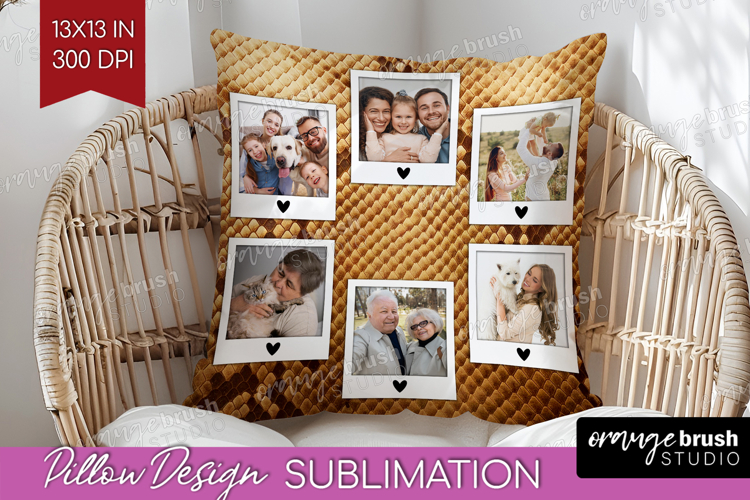 Animal Print Photo Pillow PNG - Wild Animal Picture Frame