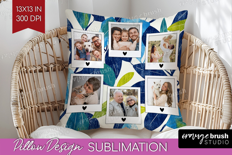 Eucalyptus Photo Pillow PNG - Botanical Picture Frame Pillow