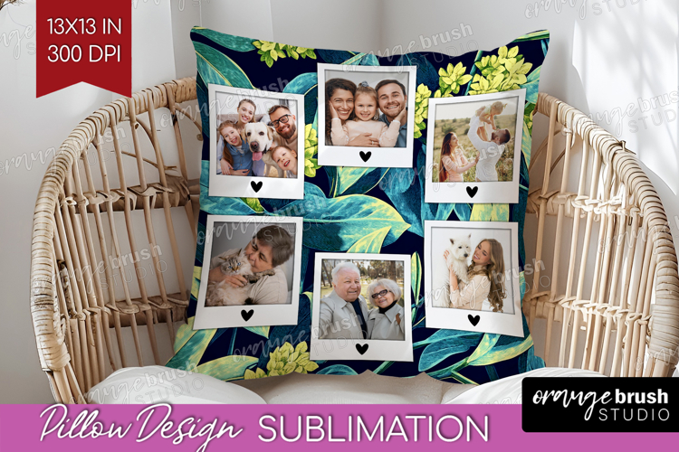 Eucalyptus Photo Pillow PNG - Botanical Picture Frame Pillow