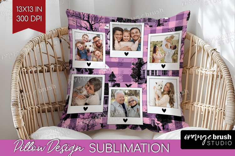Halloween Photo Pillow PNG - Spooky Picture Frame Pillow