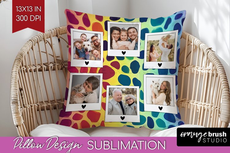 Leopard Print Photo Pillow PNG - Animal Pattern Picture