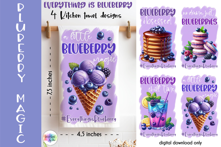 Blueberry Illustration Image 12