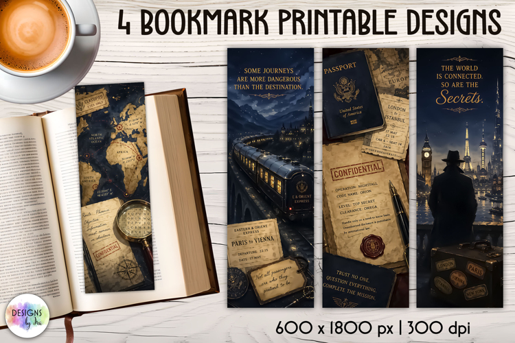 True Crime, Mystery and Detective Printable Bookmarks
