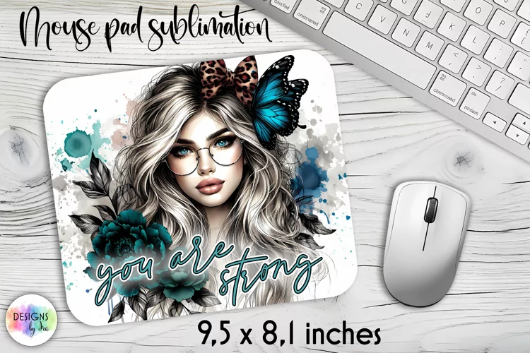 You Are Strong Positive Mouse Pad, Positive Affirmations PNG