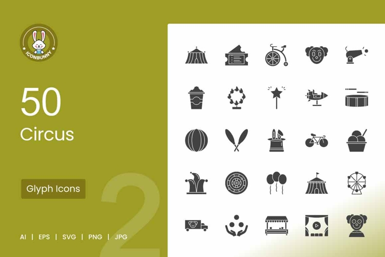 Circus Glyph Icons