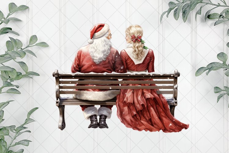 Santa Claus And Mrs.Claus Sublimation