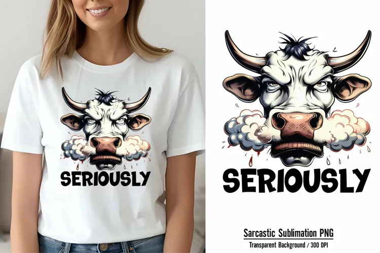 Funny Animal Quotes Sublimation, Seriously PNG