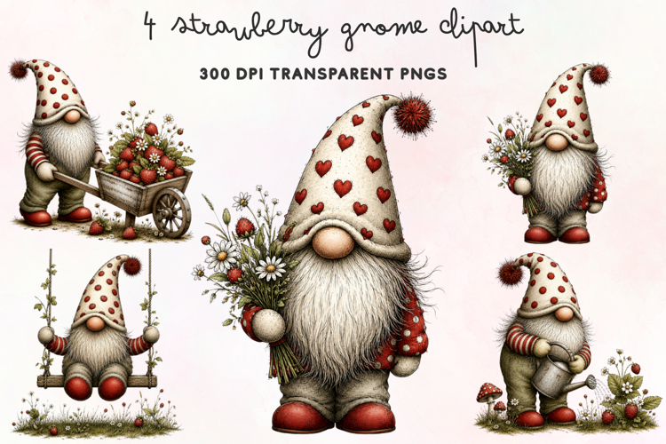 Cute Gnome Clipart Image 10