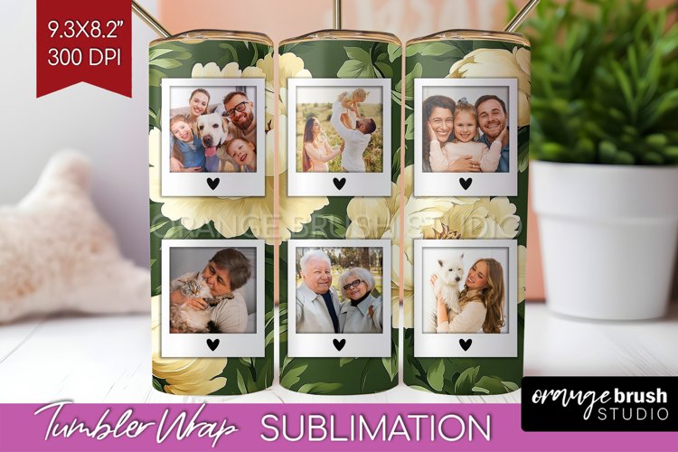 Flowers Photo Tumbler PNG - Floral Picture Tumbler Wrap