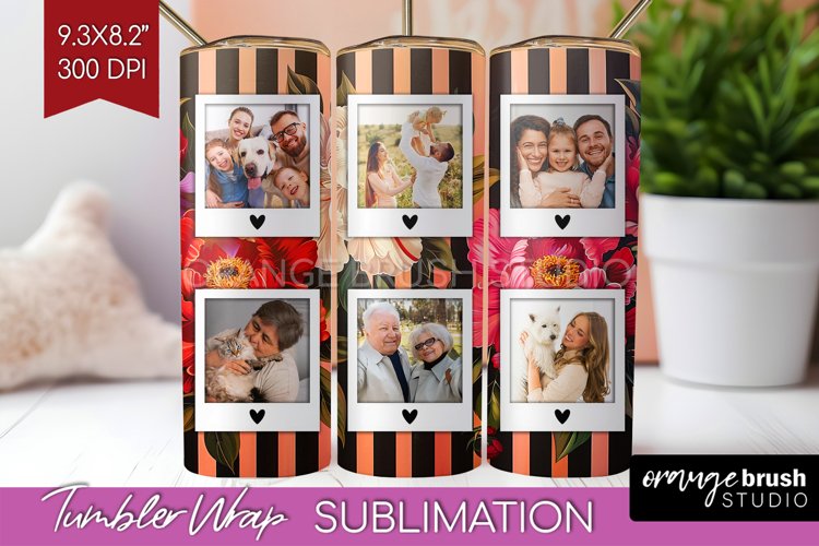Flowers Photo Tumbler PNG - Floral Picture Tumbler Wrap