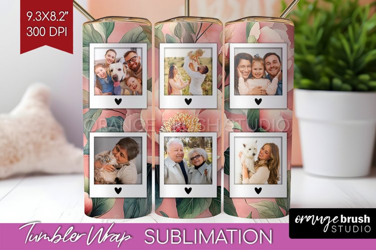 Flowers Photo Tumbler PNG - Floral Picture Tumbler Wrap