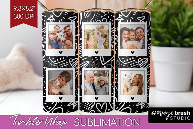 Valentines Day Photo Tumbler PNG - Heart Picture Tumbler