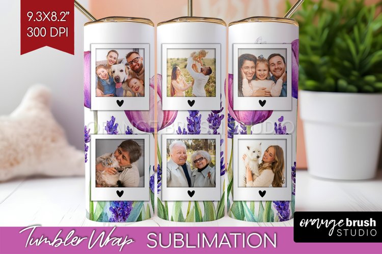 Wildflowers Photo Tumbler PNG - Floral Picture Tumbler Wrap