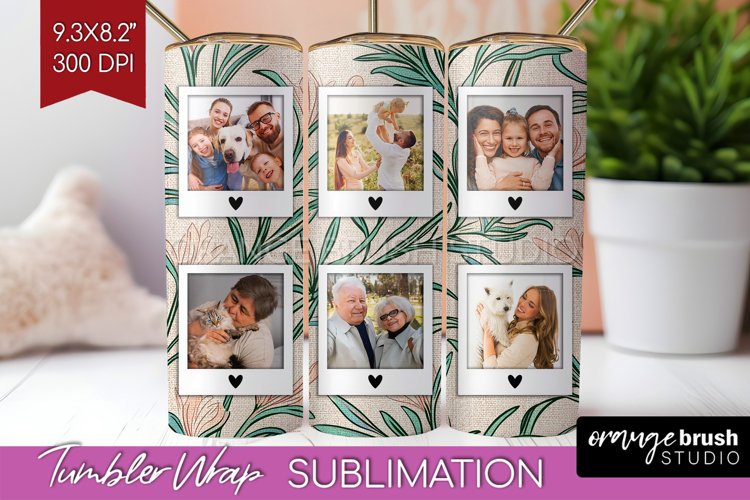 Flowers Photo Tumbler PNG - Vintage Floral Picture Tumbler