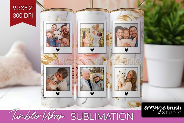 Rose Photo Tumbler PNG - Floral Picture Tumbler Wrap