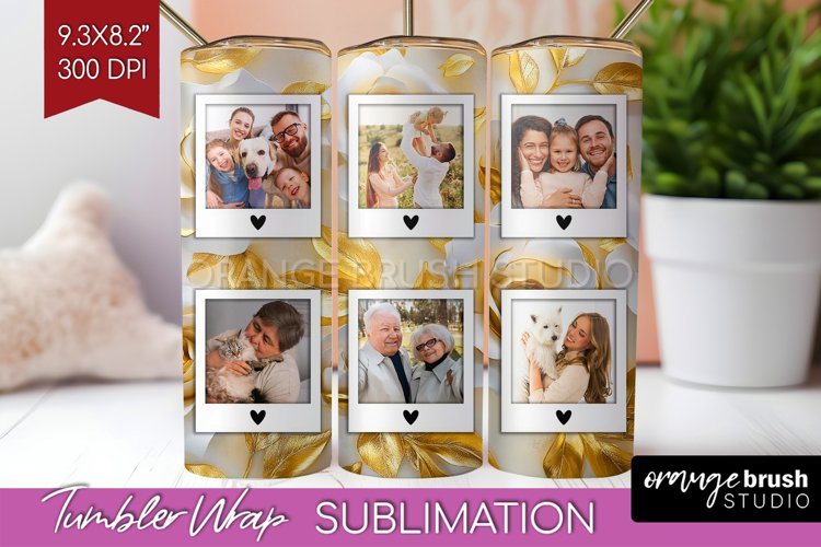 Rose Photo Tumbler PNG - Floral Picture Tumbler Wrap