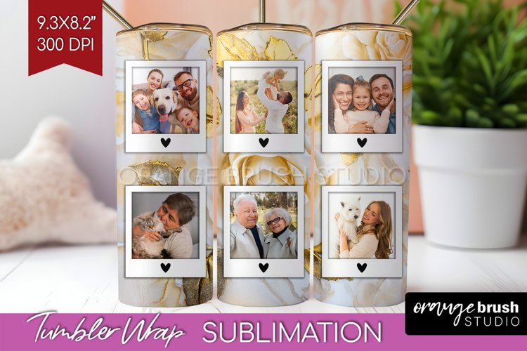 Rose Photo Tumbler PNG - Floral Picture Tumbler Wrap