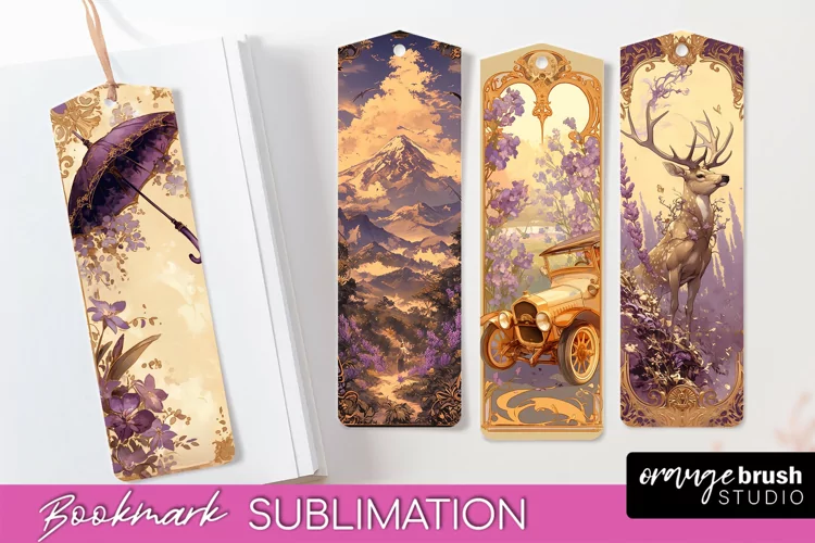 Vintage Scrapbook Bookmark Sublimation - Ephemera Bookmarks
