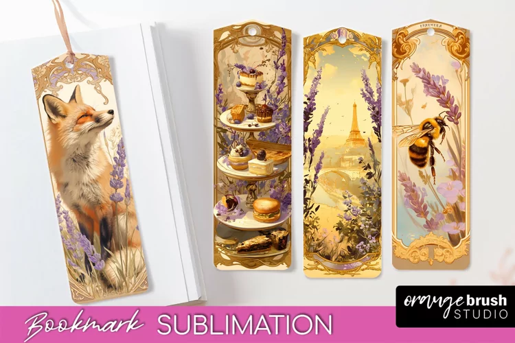 Vintage Scrapbook Bookmark Sublimation - Ephemera Bookmarks