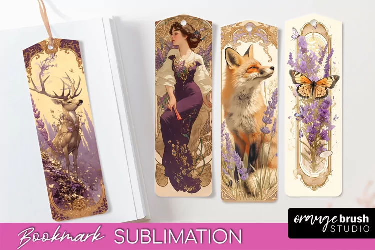 Vintage Scrapbook Bookmark Sublimation - Ephemera Bookmarks