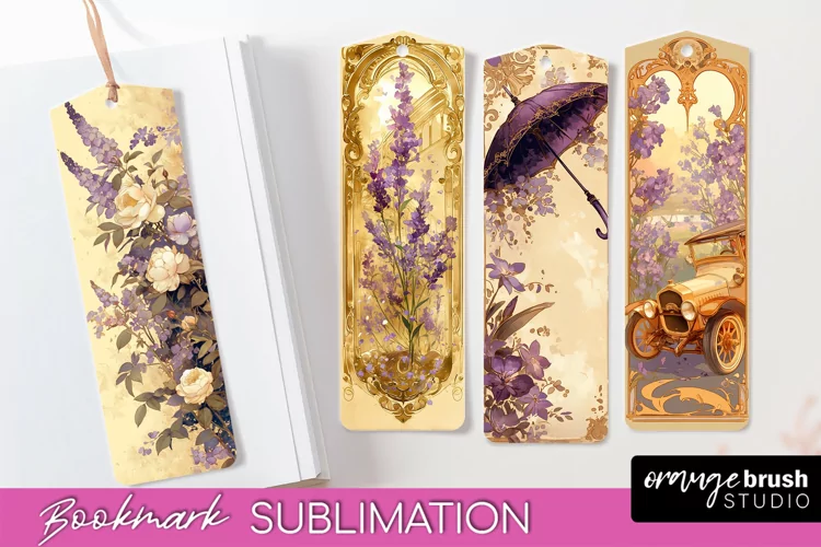 Vintage Scrapbook Bookmark Sublimation - Ephemera Bookmarks